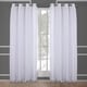 preview thumbnail 7 of 108, ATI Home Catarina Layered Curtain Panel Pair with grommet top