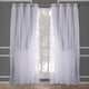 preview thumbnail 46 of 108, ATI Home Catarina Layered Curtain Panel Pair with grommet top