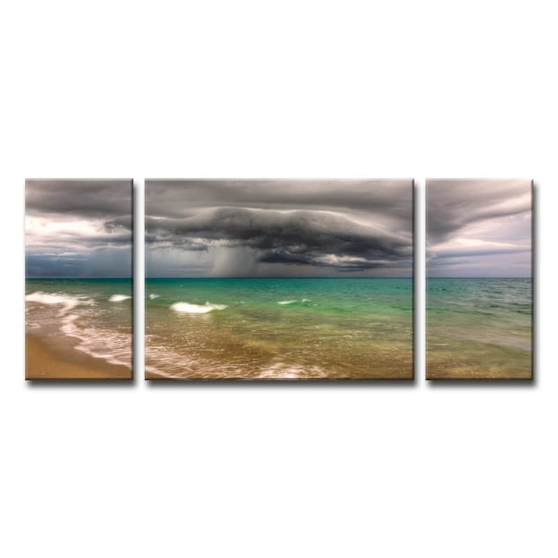 Ready2HangArt 'Looming Fury' Oversized 3-Piece Canvas Wall Decor Set