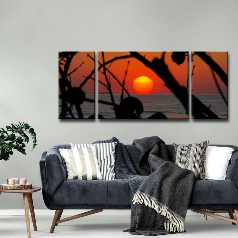 Ready2HangArt 'Sun Soaked' Oversized 3PC Canvas Wall Decor Set
