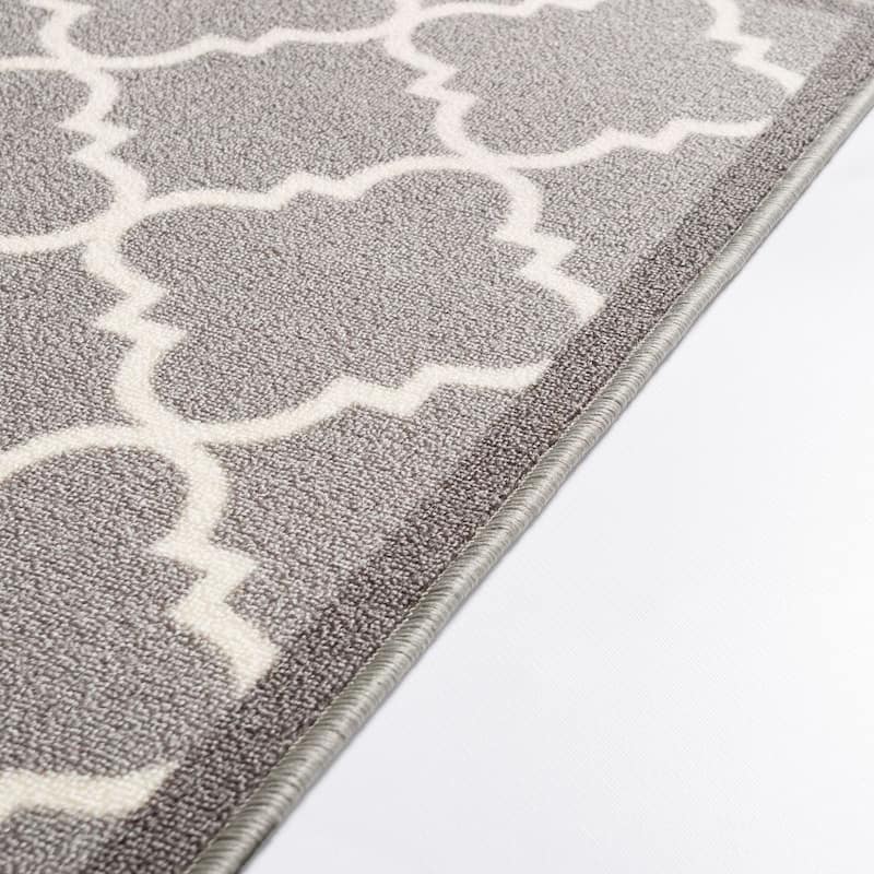 Well Woven Modern Bold Lattice Non-Skid Backing Area Rug - 3'3" x 4'7"