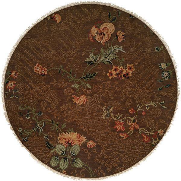 Caspian Soumak Brown Wool Area Rug