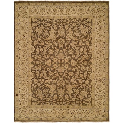 Allegro Hazel Ivory Hand-knotted Wool Area Rug