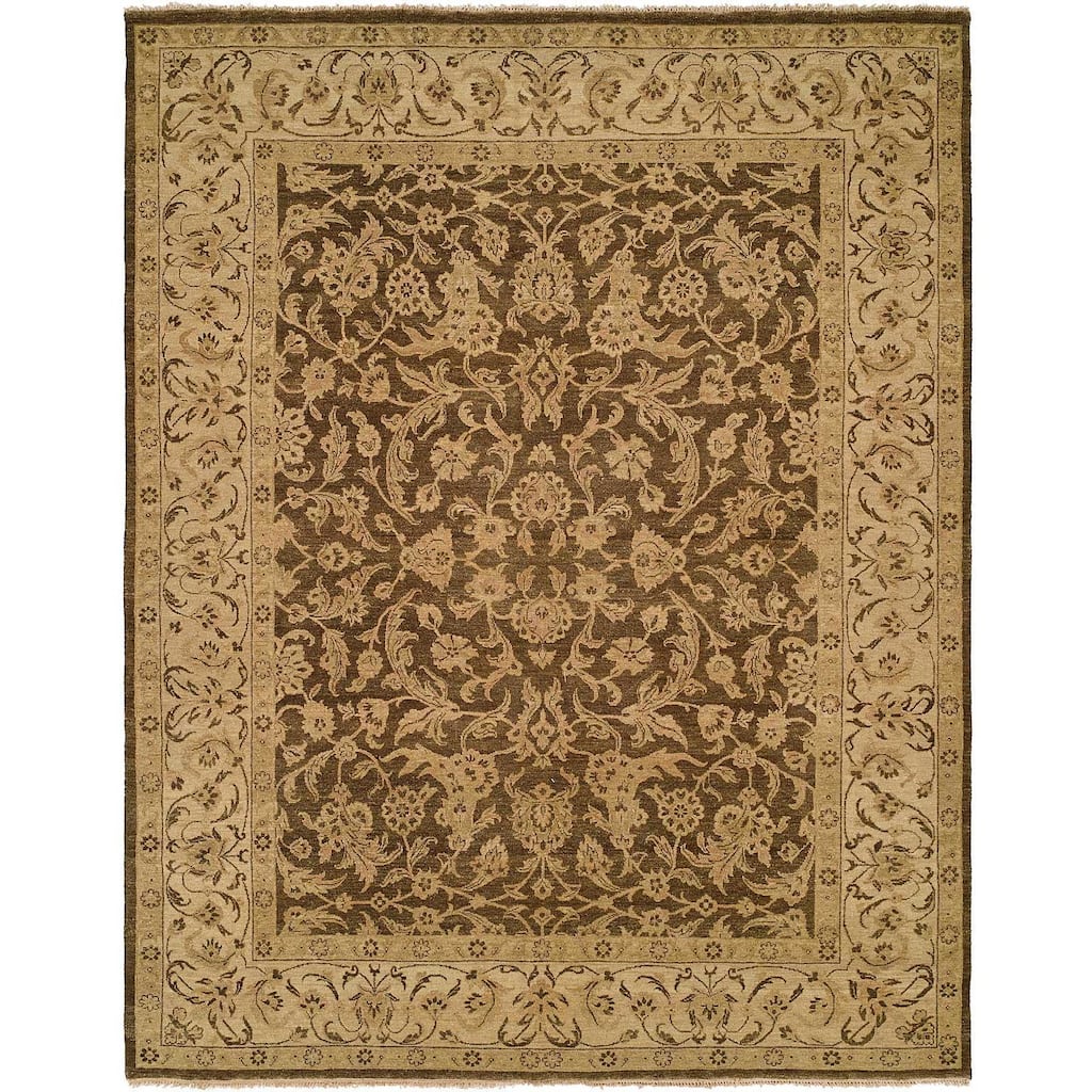 Allegro Hazel Ivory Hand-knotted Wool Area Rug