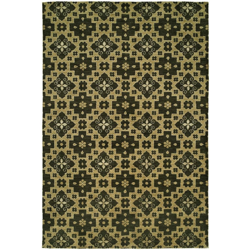 Gramercy Chino Multicolored Wool/Viscose Handmade Area Rug Multi