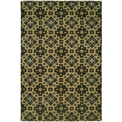 Gramercy Chino Multicolored Wool/Viscose Handmade Area Rug Multi