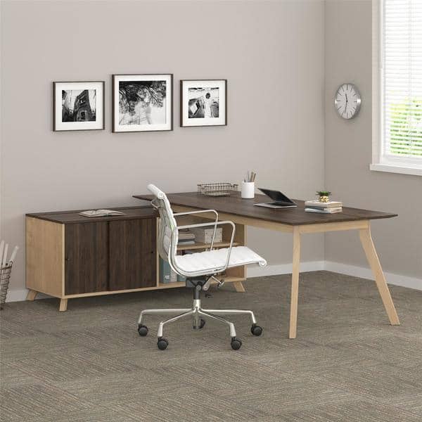 Ameriwood Home Ax1 Walnut Executive Desk Free Shipping Today Ameriwood Home Ax1 Walnut Executive Desk