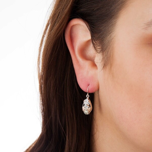 black hills gold dangle earrings
