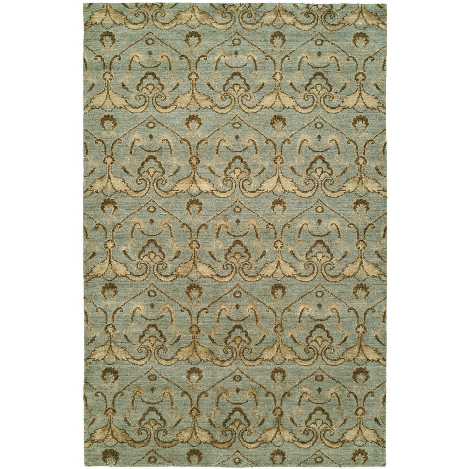 KALATY Gramercy Baltic Teal Wool Handmade Area Rug