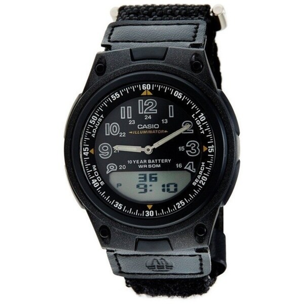 casio men's 10 year battery world time watch