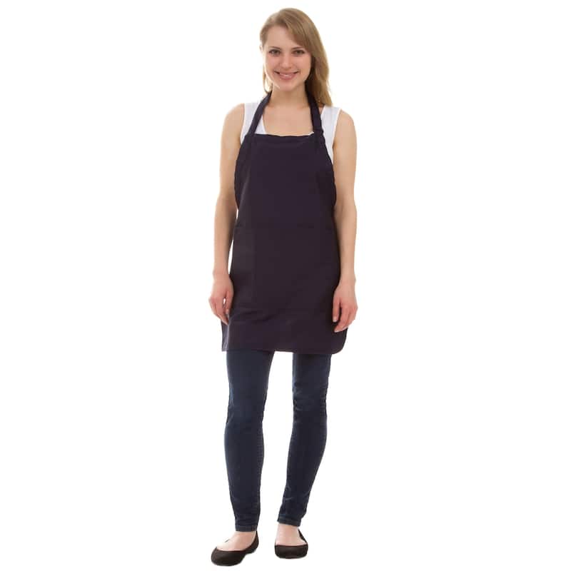 Leisureland Thigh Length Adjustable Pocket Kitchen Apron