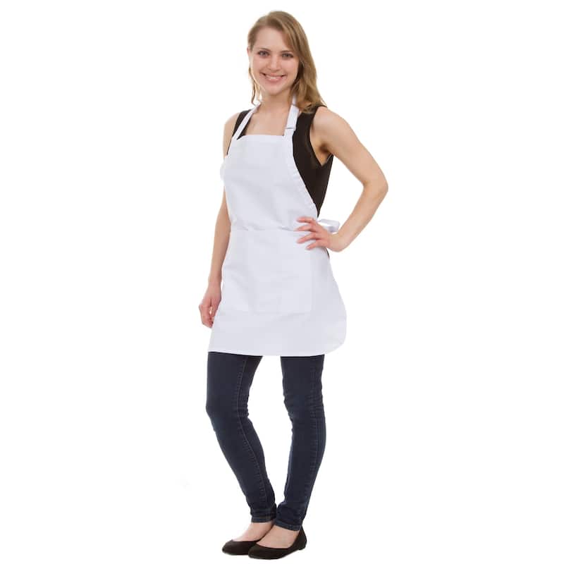 Leisureland Thigh Length Adjustable Pocket Kitchen Apron