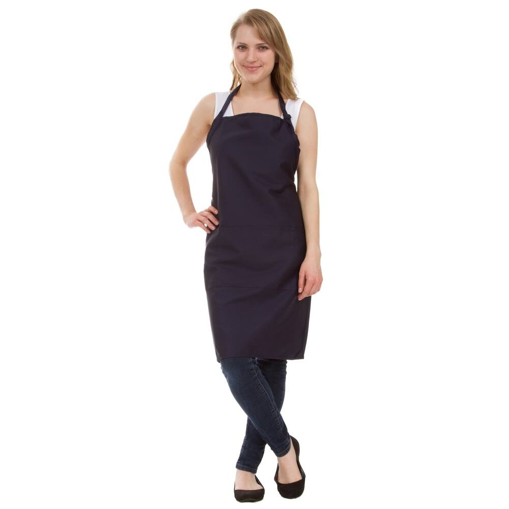 Leisureland Full-length Adjustable Kitchen Apron with Pocket