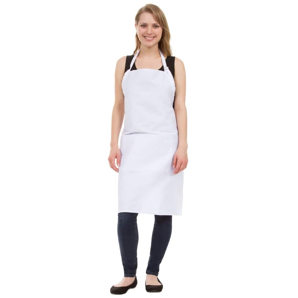 Leisureland Full-length Adjustable Kitchen Apron with Pocket