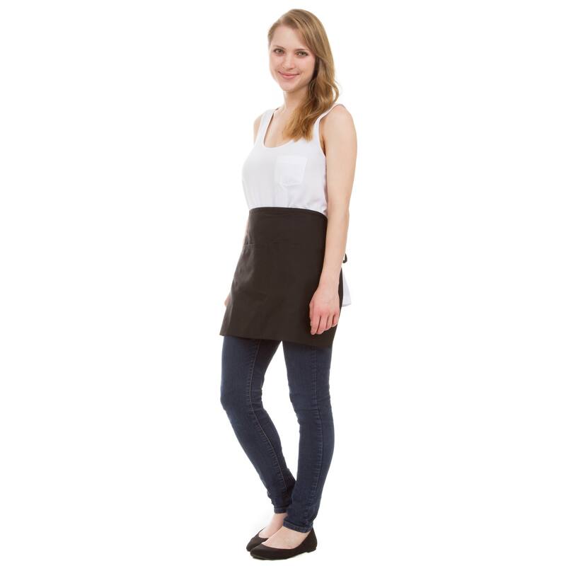 Leisureland Utility Waist Length Adjustable Pocket Kitchen Apron