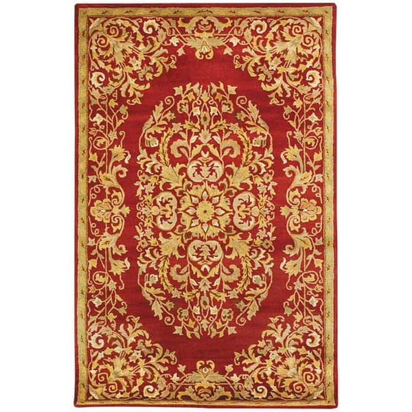 Safavieh Handmade Heritage Timeless Traditional Red Wool Rug - 8'3 x 11'