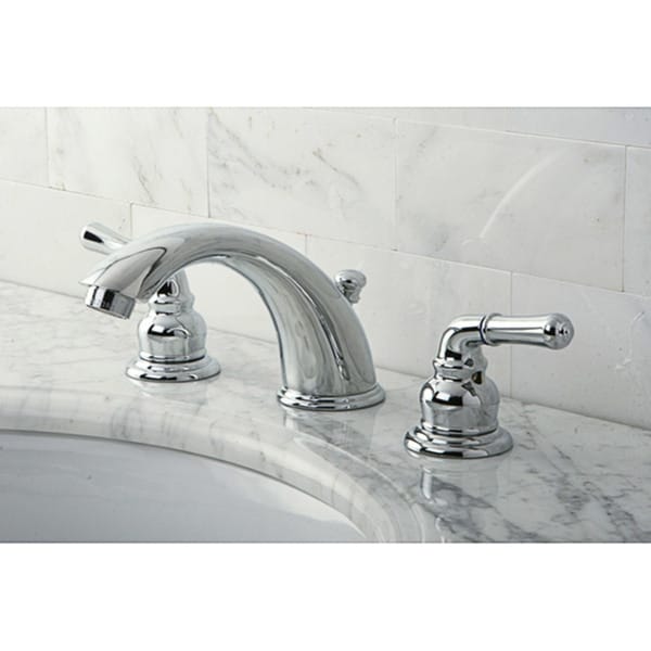 Stylish Chrome Widespread Bathroom Faucet - Overstock ...