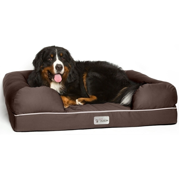 PetFusion Ultimate Memory Foam Dog Bed and Lounge Bed Bath