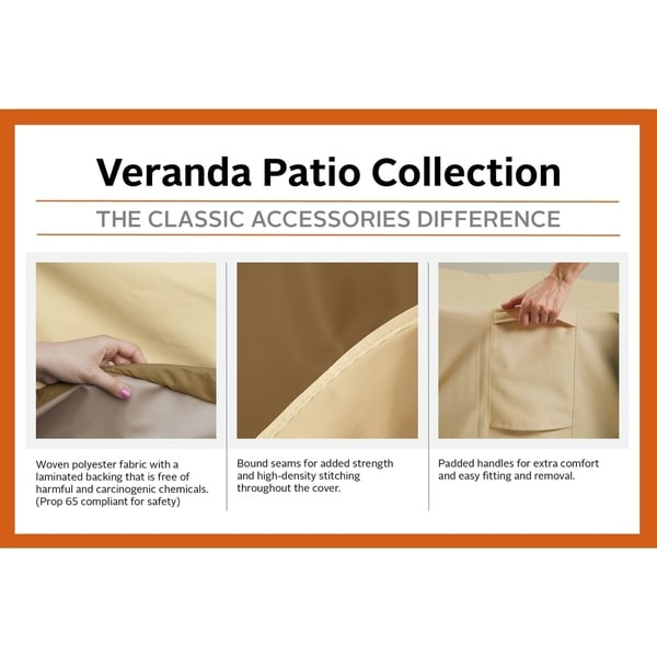 Standard Classic Accessories Veranda Patio Cushion Cover Storage Bag Cushions