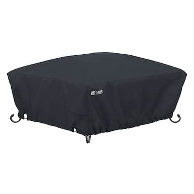 Classic Accessories Water-Resistant 30 Inch Full Coverage Square Fire Pit Cover