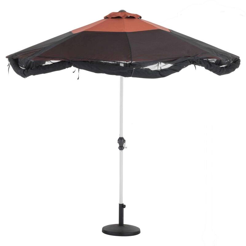 Classic Accessories Water-Resistant 9 Foot Universal Round Patio Umbrella Insect Screen Canopy