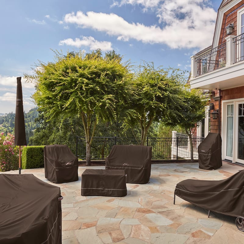 Classic Accessories Madrona Waterproof 31.5 Inch Patio Adirondack Chair Cover