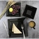 preview thumbnail 5 of 4, 16 Piece Square Beaded Stoneware Set by Lorren Home Trends, Black