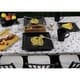 preview thumbnail 4 of 4, 16 Piece Square Beaded Stoneware Set by Lorren Home Trends, Black
