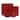 16 Piece Square Beaded Stoneware Dinnerware by Lorren Home Trends, Red
