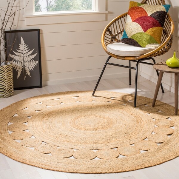 Safavieh Handmade Natural Fiber April Natural Brown Jute Rug - 3' x 3' Round