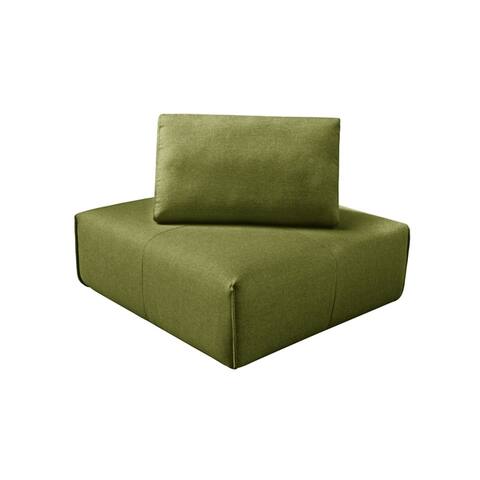 Aurelle Home Nikoli Modern Upholstered Modular Corner Chair - 32.3" x 42.5" x 42.51"