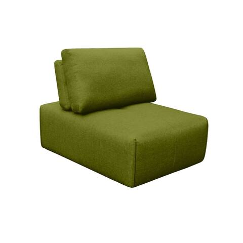 Aurelle Home Nikoli Modern Upholstered Modular Straight Slipper Chair - 32.3" x 42.5" x 41.5"