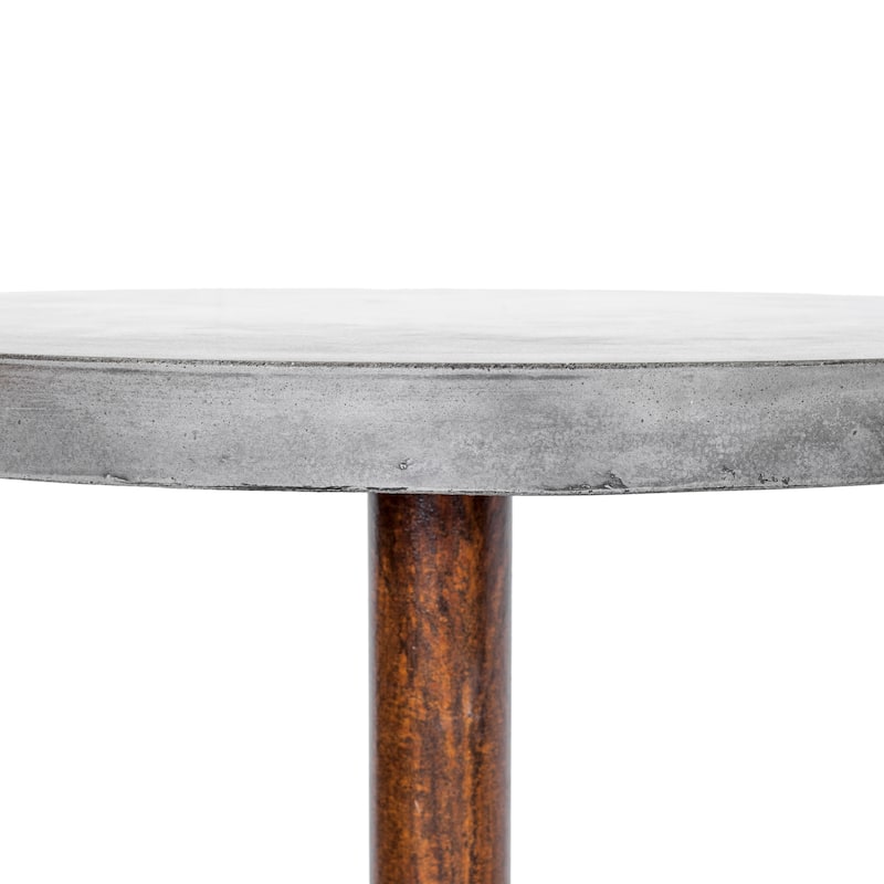 Aurelle Home Dark Grey Stone Outdoor Counter Table