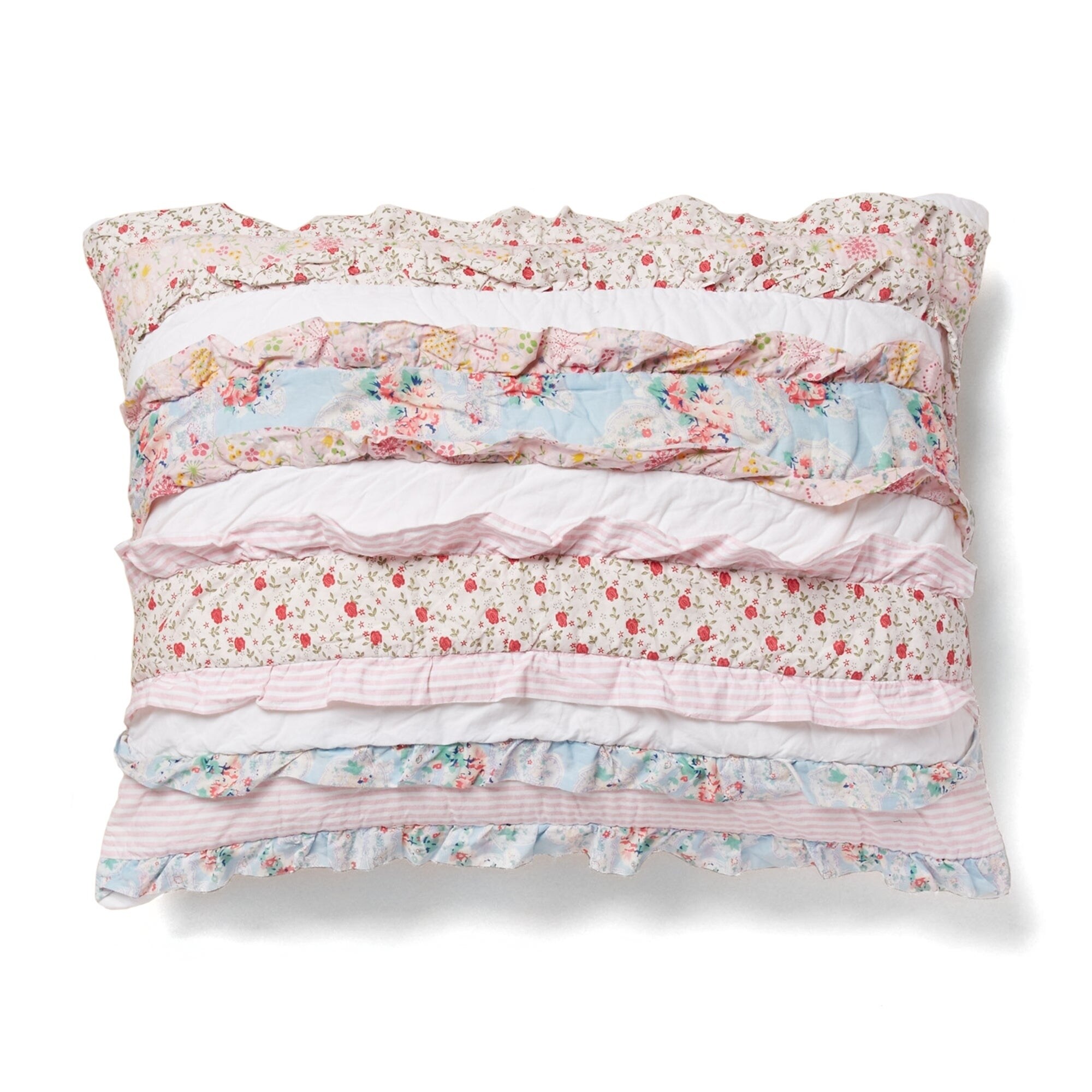 Shop Black Friday Deals On Leah Cotton Patchwork Sham Overstock 18613252