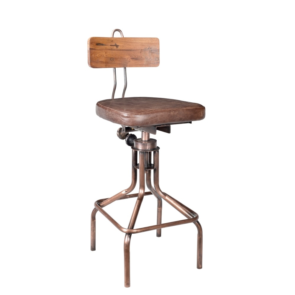 industrial copper bar stools