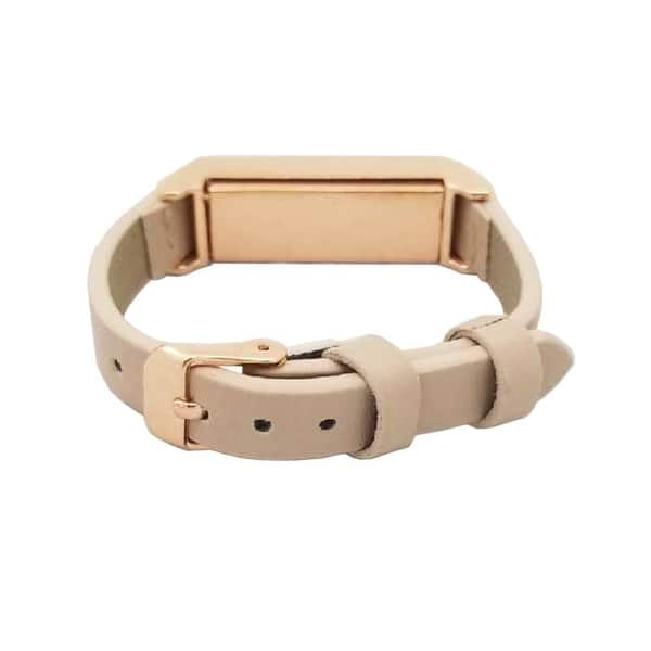 The Kate Single Strap In Beige And Rose Gold For Fitbit Flex Rose Gold For Fitbit Flex