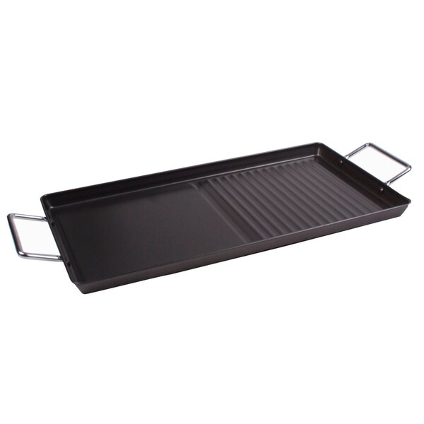 Shop Stove Top Griddle Plate Double Burner Griddle Tray Free Shipping On Orders Over 45 Overstock Com 18615124 Shop Stove Top Griddle Plate Double Burner Griddle Tray Free Shipping On Orders Over 45 Overstock Com 18615124