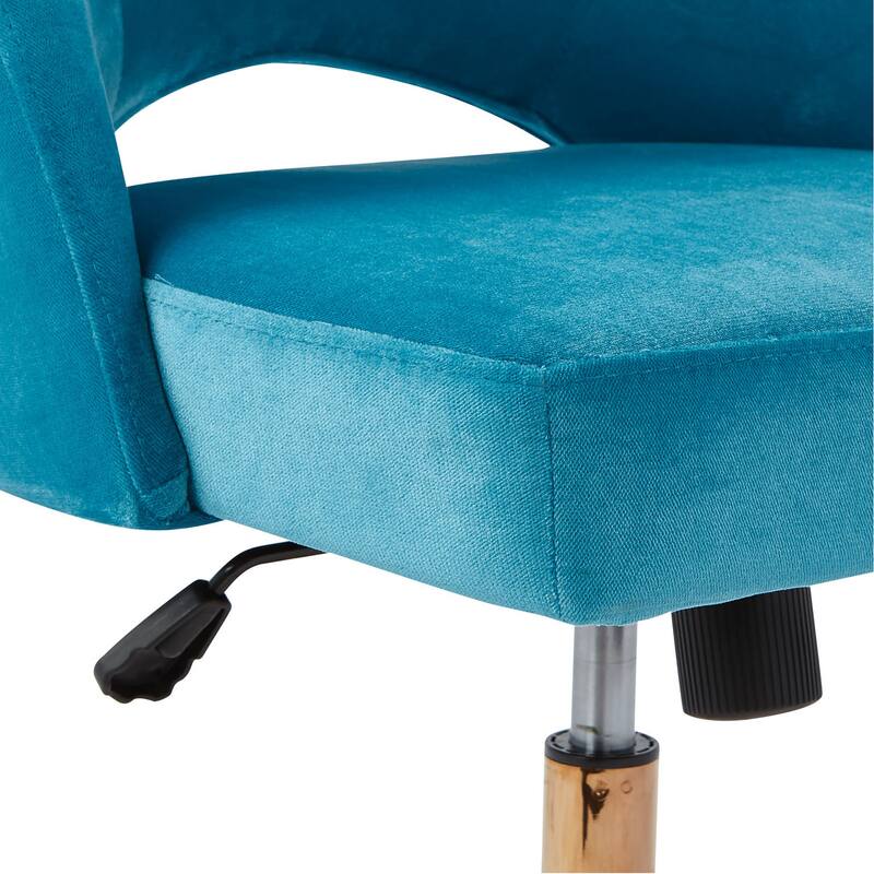 Porch & Den Jenkins Office Chair with Rose Gold Base