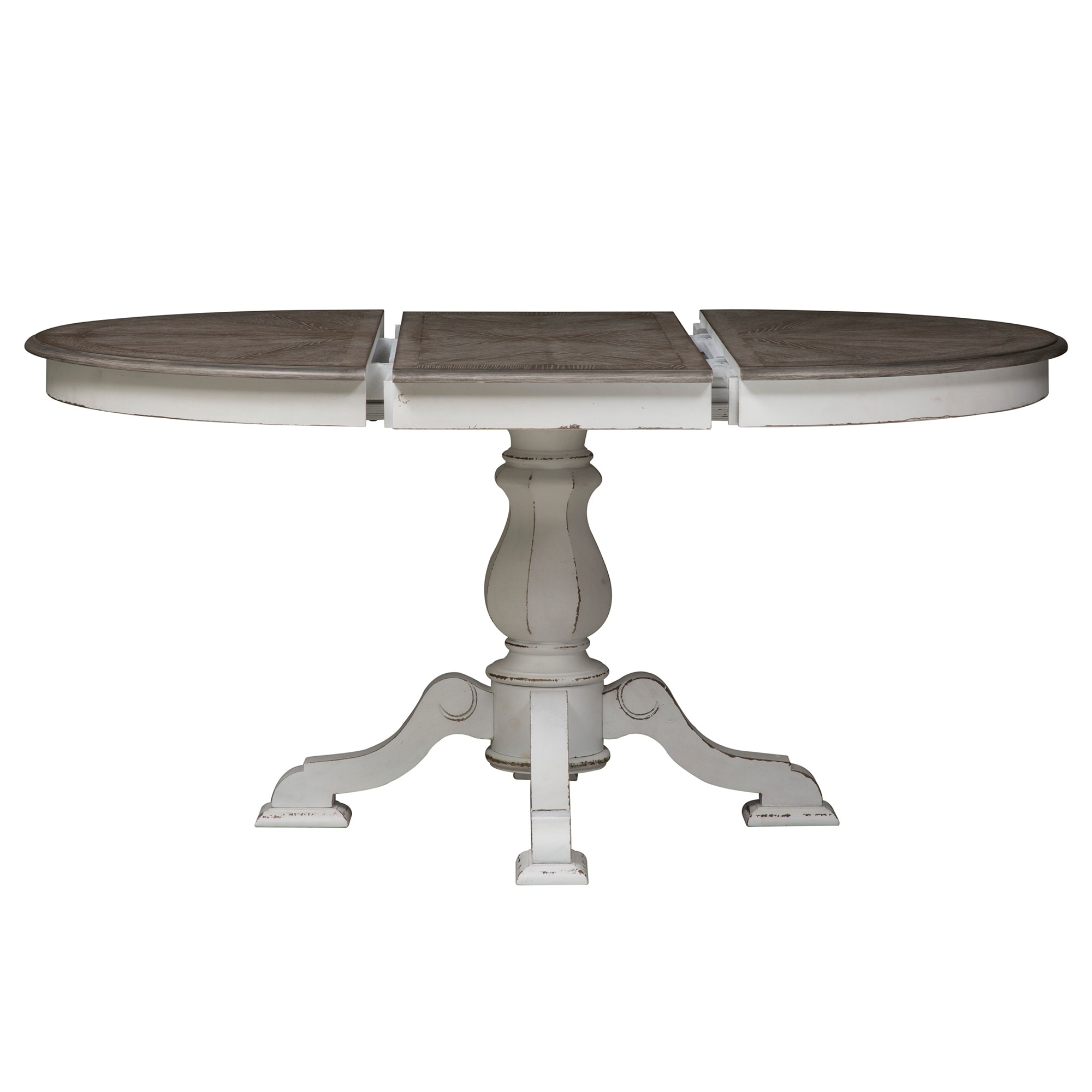 Magnolia Manor Antique White Pedestal Table Magnolia Manor Antique White