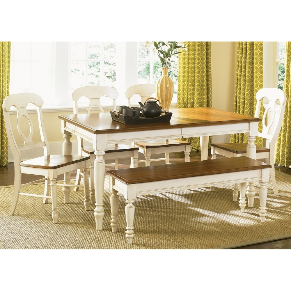 The Gray Barn Siufanua White 6 piece Rectangular Table Dining Set (Bronze) The Gray Barn Siufanua White 6 piece Rectangular Table Dining Set (Bronze)