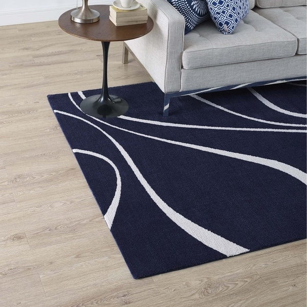 Area Rugs 8x10 Navy Blue And Gray For Living Room Reduced Price