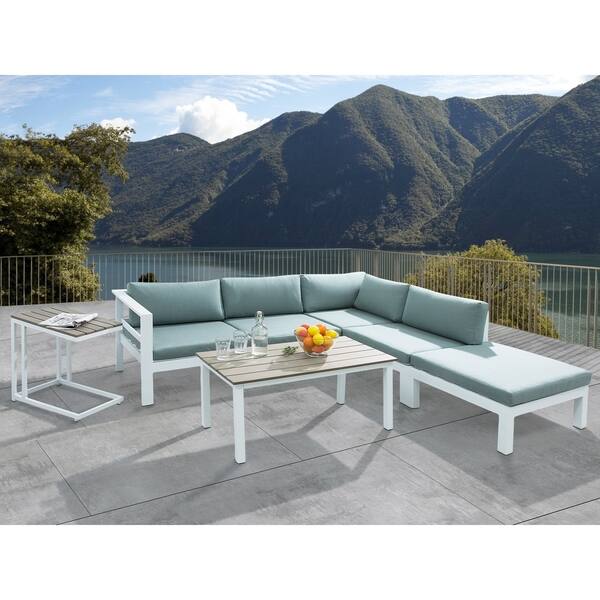 Shop Aluminum Patio Lounge Set Messina Free Shipping Today