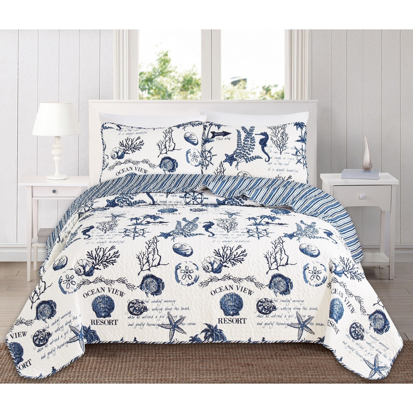 nautical king quilt set