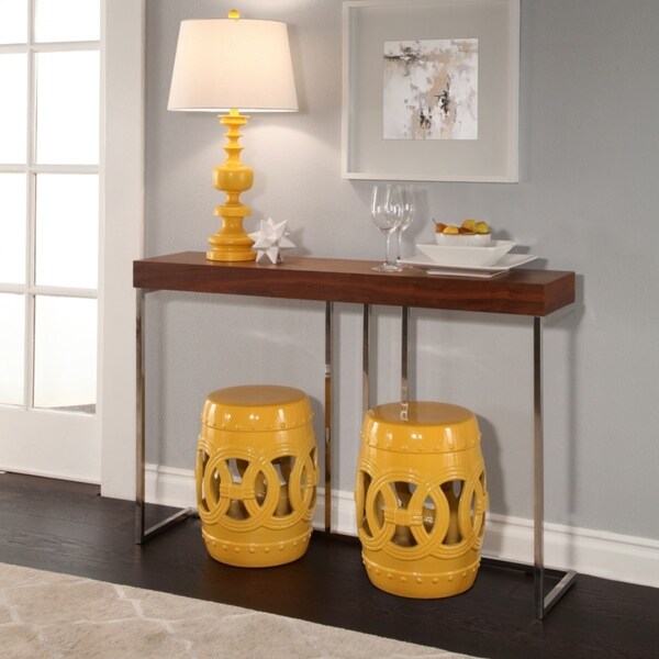 Abbyson Moroccan Yellow Garden Stool Set Of 2 On Abbyson Moroccan Yellow Garden Stool Set Of 2