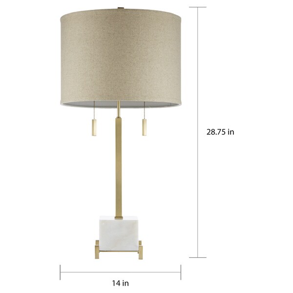 white and gold lamp