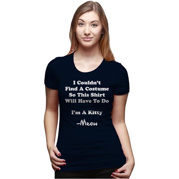 Tops Womens Graphic Tees Womens Im A Kitty Meow Halloween Costume T Tops Womens Graphic Tees Womens Im A Kitty Meow Halloween Costume T