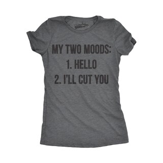 Womens My Two Moods Funny Tee