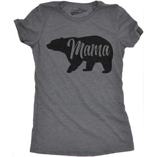 Womens Mama Bear Funny T Shirt for Moms Gift Idea Novelty Wild Animal Family Tee