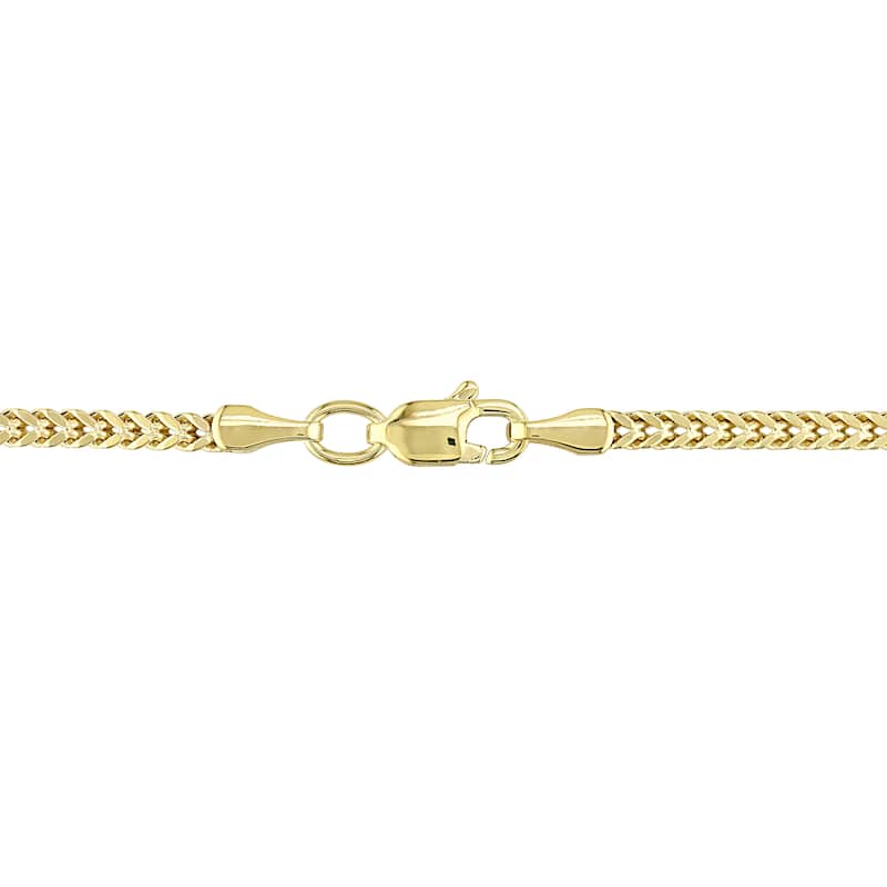 Miadora 10k Yellow Gold Franco Link 20-Inch Men's Chain