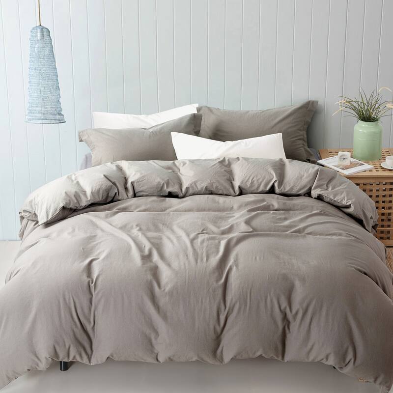 Modern Threads Linen-Cotton Blend 3-Piece Duvet Set